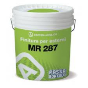 MR 287  IDROPITTURA ACRILICA FASSA B.  LT 1   PER ESTERNI  BIANCO.