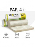 ISOVER PAR 4 +  LANA DI VETRO SPESS 45 MM  0,60X15 MT ROTOLO. *