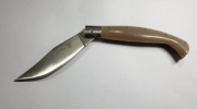 COLTELLO PATTADA SARDO MANICO CORNO BOVINO LAMA PANCIUTA CM 10.