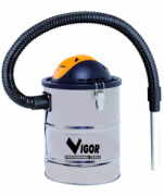 BIDONE ASPIRACENERE INOX  VIGOR LT. 15  W 800. *