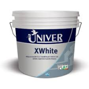 PITTURA LAVABILE TRASP. X INTERNI  UNIVER XWHITE LT 14 BIANCO  COPR. ll   LAV. lll.