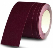 CARTA VETRATA CON VELCR  ROSSA H231 MM.115 MT.25 GR 80 ( MT25) AL MT.*