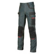 PANTALONI JEANS U.POWER MOD. PLATINUM BUTTON 330GR. STRETCH.