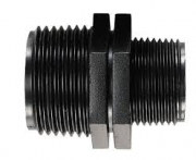 RACCORDO PVC IRRIGAZIONE NERO NIPLES RIDOTTO 2" M - 1 M.