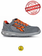 SCARPE U.POWER ULTRA ARANCIO  S1P  SRC  ESD.ULTRA TRASP. PELLE SCAMOSC.