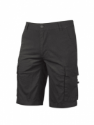 PANTALONE CORTO U-POWER SUMMER BLACK CARBON SLIM FIT.