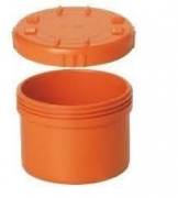 TAPPO A VITE PER TUBO PVC ARANCIO DIAM 40.