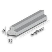 TRAVI PRECOMPRESSI CEMENTO   T2  DA   1,00  MT  12 x9 h cm.