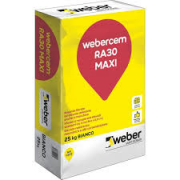 RA 30 MAXI WEBER BIANCO FIBRATO ANTICARBONATAZ. SPESS MAX 25 MM.   kg25.